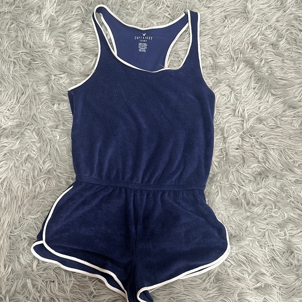 American Eagle Outfitters Terry Cloth Romper